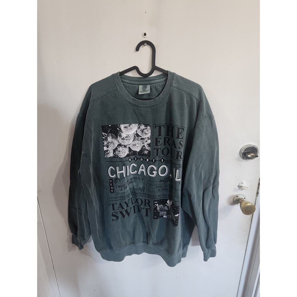 Taylor Swift The eras tour comfort colors sweatshirt L